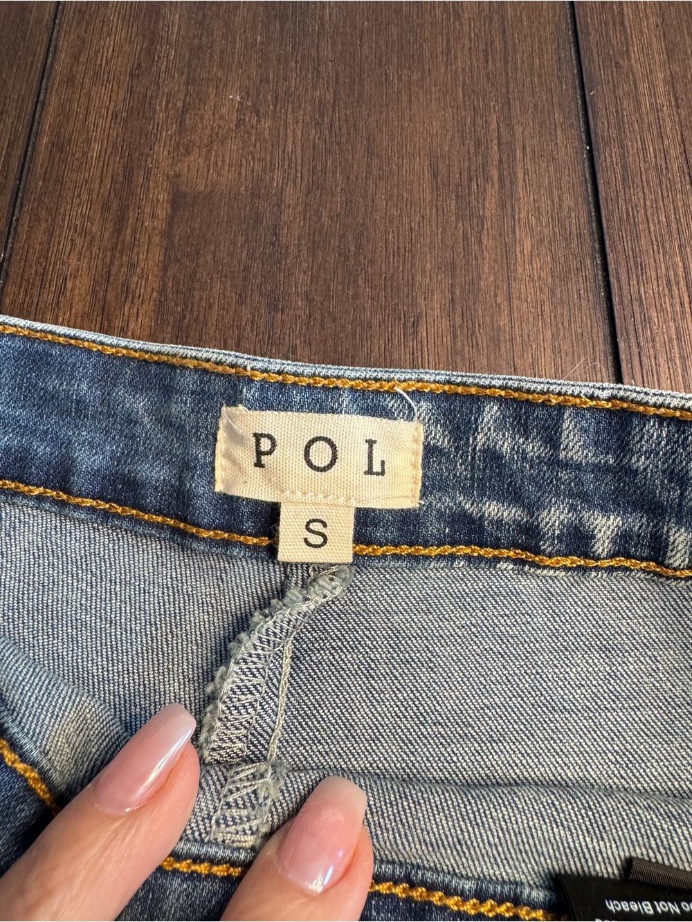 POL Embroidered Sequin Stretch Denim Flare Jeans Boho Western Small NWOT - Picture 10 of 12